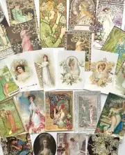 Vintage Victorian Ladies, Shabby Chic Prints for Junk Journals, Crafts #XC52