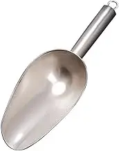 Stainless Steel Metal Scoop Milk Tea Shop Ice Spatula Multi-Purpose Spatula for Kitchen, Bar, Party(21cm)