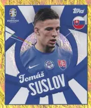 Topps UEFA Euro 2024 Sticker Swiss SVK PTW Tomas Suslov Watch Gold Parallel