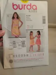 Girls Sz.5-10 Easter Dresses BURDA 9545 Kids UNCUT Sewing Pattern NEW