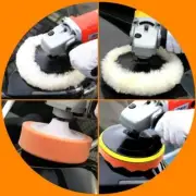18Pc 180mm Buffing Waxing Polishing Sponge Pads Kit Set For Car Polisher Drill