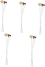 HOMSFOU 5 Sets Dried Lotus Decor Flowers Vase Home Decorative Accessories Reed Dried Bouquet Vases Arrangements Centerpiece Decorating Dried Flowers Bouquet Hydrangea Bud Dried Flower Hay