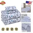 Luxurious Deep Pocket Flannel Full Size Bed Sheets - Stylish & Cozy 4 Piece Set
