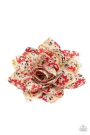 PAPARAZZI One Day At A SPRINGTIME - Multi Hair Clip Floral Retro Paisley NWT