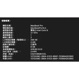 極新！無傷！MacBook Pro 13吋 256GB 2017 全新電池/變壓器/充電線/鍵盤 含原廠外盒