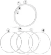 Kisangel 8pcs Nylon Ukulele Strings Set for Music Instruments Durable Sound Replacement Accessory Style of Music