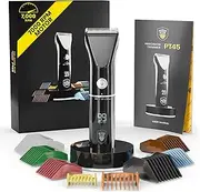 The Beard Club Beard Trimmer for Men - Electric Cordless Rechargeable Beard & Hair Trimmer - High Power 7000 RPM - 8 Color Guides 45 Unique Trim Lengths - Travel Lock