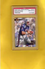 2000 COLLECTOR'S EDGE GRADED UNCIRCULATED DREW BLEDSOE #117 PSA 10 GEM MINT