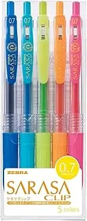 Zebra Sarasa Clip 0.7, 5 Color Set (JJB15-5CA)
