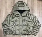 Nike Sportswear Swoosh Puffer Gold Shine PrimaLoft Jacket FB8709-707 Women Small