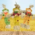 Small Halloween Scarecrow Ornament Standing Garden Scarecrows Ornament Party