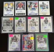 NFL Football Auto Card Lot /30 /99 /299 - Heap, Vilma, Jamal Anderson, Prizms +