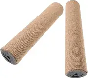 VICASKY 2Pcs Sisal Cat Scratching Post Replacement Poles for DIY Cat Tree Tall Scratch Post Parts for Corner Wall Space Saving Vertical Design Built Durable Material