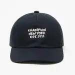 【毒】CHAMPION 台灣公司貨 街頭風刺繡棒球帽(黑色) C8-Y702C-090