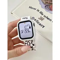在飛比找樂天市場購物網優惠-適用於iWatch7錶帶 小紅書同款 snoopy印花可愛卡