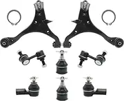 Front Lower Control Arm with Ball Joint Tie Rods Sway Bar Kit Compatible With 2001-2005 Honda Civic Sedan & Coupe, Automotive Replacement Parts, K640288 K640287-8 pcs