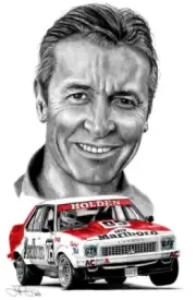 V8 Supercars motor car racing legend poster,champion Peter b Holden Bathurst