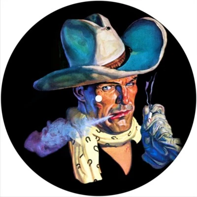 Slipmat Scratch Pad Felt for 7" Turntable 45 DJ Record Player SMOKIN' COWBOY
