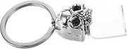 BUGUUYO Skull Ash Keepsake Pendant Keychain for Pet Urns Lightweight Memorial Container with Openable Lid Smooth Surface for Holding Ashes Close to Your Heart