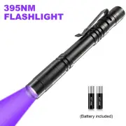 UV Ultra Violet LED Flashlight Blacklight Light 395nM (battery included)