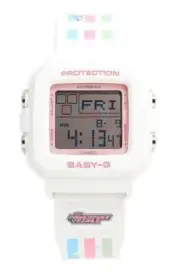 Casio Baby-G Plus The Powerpuff Girls Collaboration BGD-10KPP-7 100M Lady Watch