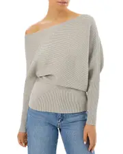 Lamarque Lorraine Rib Knit Drape Top