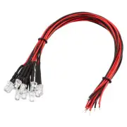 12 Pcs 5mm Pre-Wired Diffused LED Diodes Light(Mixed Colour, 20mA, DC 24V)