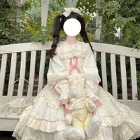 在飛比找ETMall東森購物網優惠-白糖少女{現貨}~廠原創設計Lolita洋裝中古呲甜op長袖