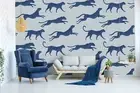 3D Leopard Seamless Wallpaper Wall Mural Removable Self-adhesive 24