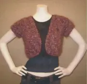 Chicks with Sticks Knitting Pattern 603 Dune Buggy Bolero - Easy Knit