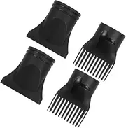 Professional Blow Dryer Nozzle Set 4pc Hair Dryer Accessories Diffuser Comb Nozzle