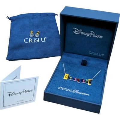 CRISLU Disneyland Marquee Necklace & Earrings Set – Disney Parks Exclusive