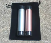 DIY EMPTY Pharaoh Rods - Copper/Zinc w/Rubber Caps 1"dia by 5"L