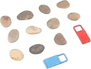 KONTONTY 1 Set DIY Painted Stones with Bracket for Natural Pebbles for Creative Art Projects Random Style for Home School and Crafting Activities