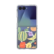 Galaxy Z Flip7 Clear Magnetic Case Frutta Mista