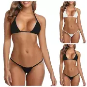 Sexy Underwear Beach Bikini Bathing Suit Set Pure Desire Cute Three Point Hot