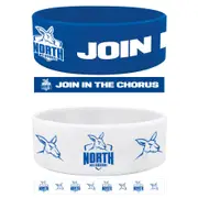 North Melbourne Kangaroos Set of 2 Wrist Bands