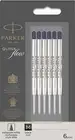 Parker Quink Flow Ballpoint Refills Black Medium Pt New In Pack 6 Refills