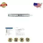 Versatile 28-Inch Drawer Slide Pair with Anochrome Finish - Ideal for Cabinets