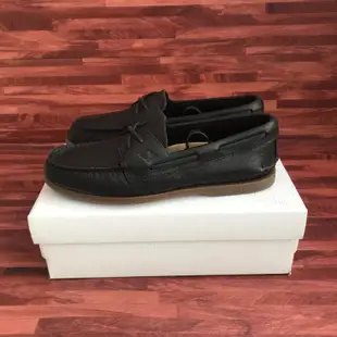 Sperry Top Sider 一腳蹬黑膠皮革正品原裝