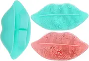 KAILIKETIY Silicone Facial Brush Set Exfoliating Cleanser Lip Scrub Face Wash Brush Random Color