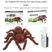 Electric Remote Control Spider 2CH Fake Spider Realistic Scary Prank Animal Toy