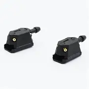 FTGVXVZUJS 2Pcs Universal Car Windscreen Washer Wiper Blade Water Spray Jets Nozzles Mounted onto 8mm 9mm Arm Adjusted 4Way Upgrade Fasteners and Clips