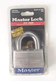 MASTER LOCK 15D PADLOCK 64mm - Gate Shed Hardened 11mm Shackle Maximum Security