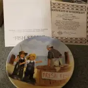"FISH STORY" Knowles Collector Plate 1st issue "Friends I Remember" w/COA NIB