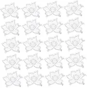 CORHAD 20pcs Flower Applique Embroidery Patches Durable and Decorative Sew Stickers for Clothing Bags Hats Fun DIY Craft Accessories