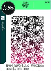 Sizzix Clear Stamp Set Cosmopolitan, Petals by Stacey Park : March 2024 Release