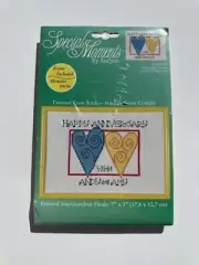 Special Moments by Janlynn Anniversary Hearts Cross Stitch Kit Framed 7x5 Sealed