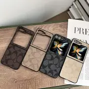 For Samsung Galaxy Z Flip 5 Flip 4/3 Shockproof Leather Hybrid Retro Case Cover