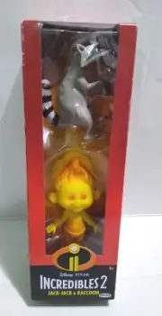Disney Incredibles 2 Jack-Jack and Raccoon Poseable Figurines
